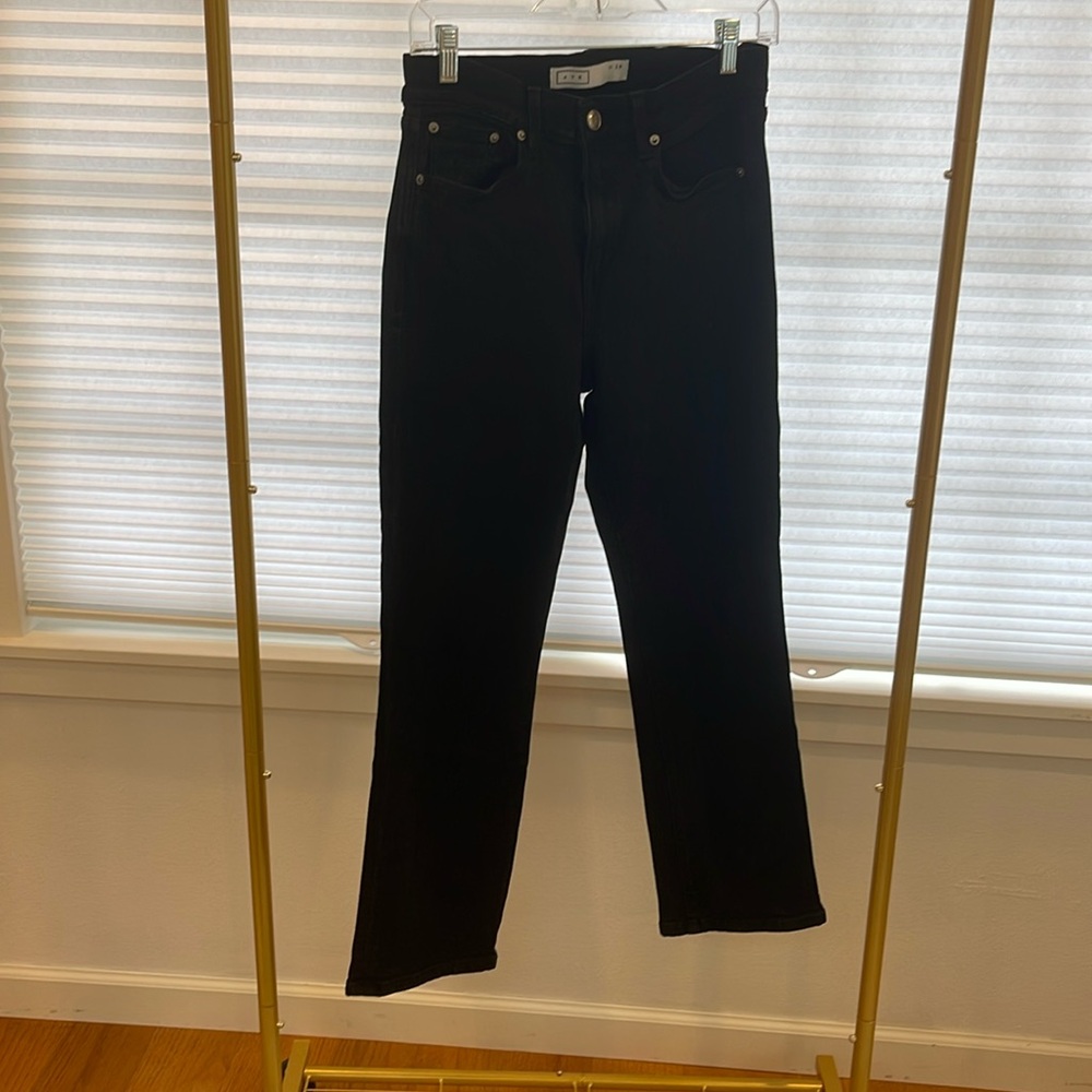 Ayr The Pop cropped bootcut size 29 Black Denim 27” inseam